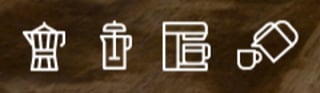 coffee icons grains